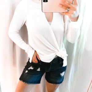 🛍 Hurley Distressed Medium Length Jeans Shorts 🛍